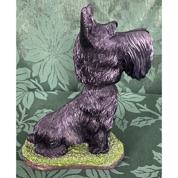 Scottie Dog Resin Nodder Figurine Scottish Terrier Dog Bobblehead - Picture 2 of 6